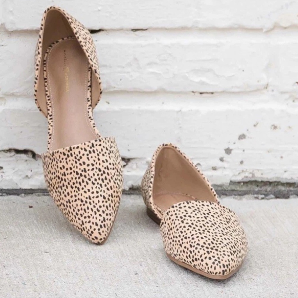 NEW Michelle McDowell Quinn Flats in Leopard Size 6 - Picture 1 of 9
